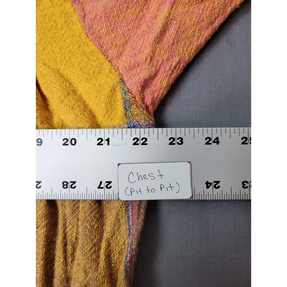 Vintage Adini Bright Plaid Color Block Cotton Shift  Dress Nepal‎ Large - Picture 8 of 11